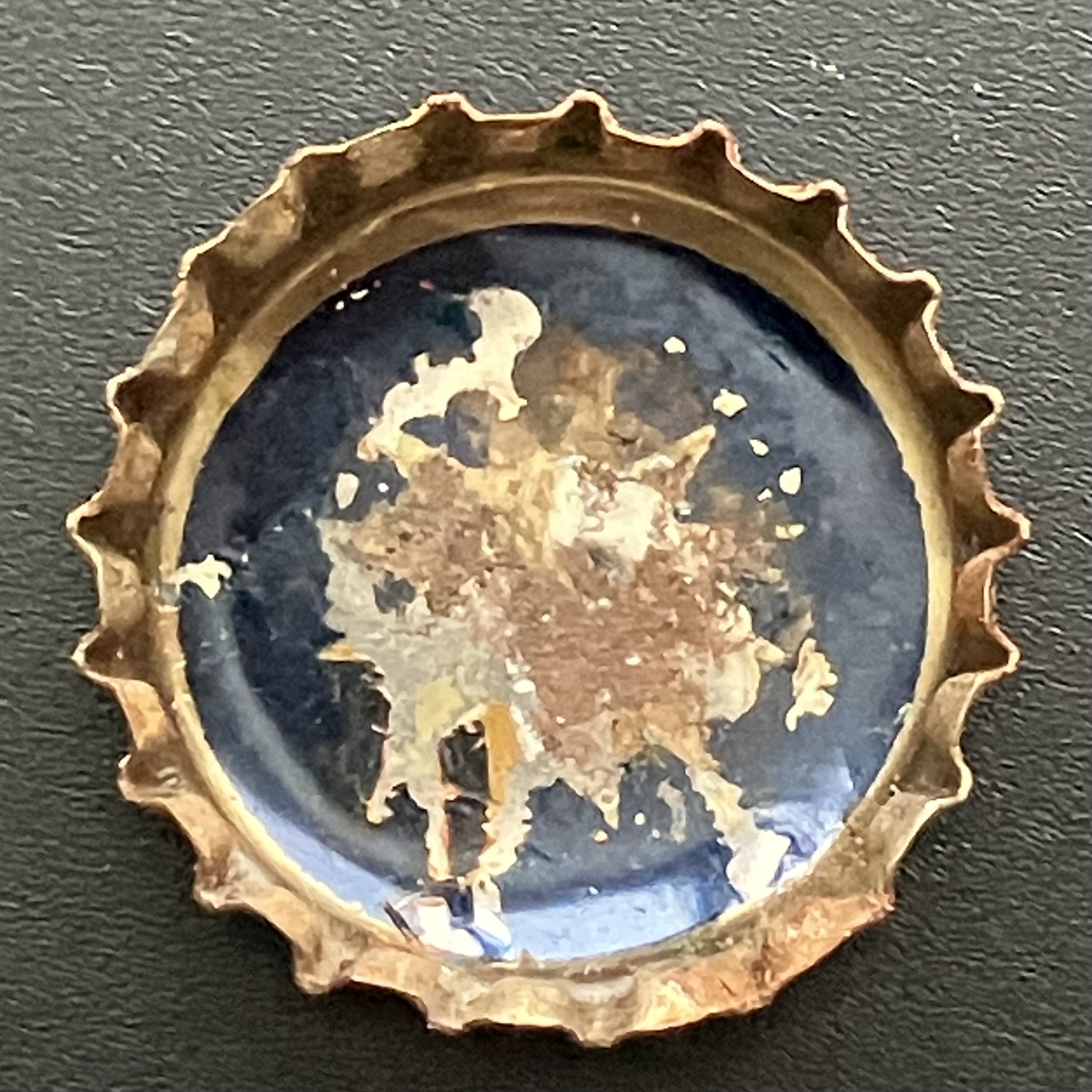 crown-cap liner of US Army insignia for 40th Division