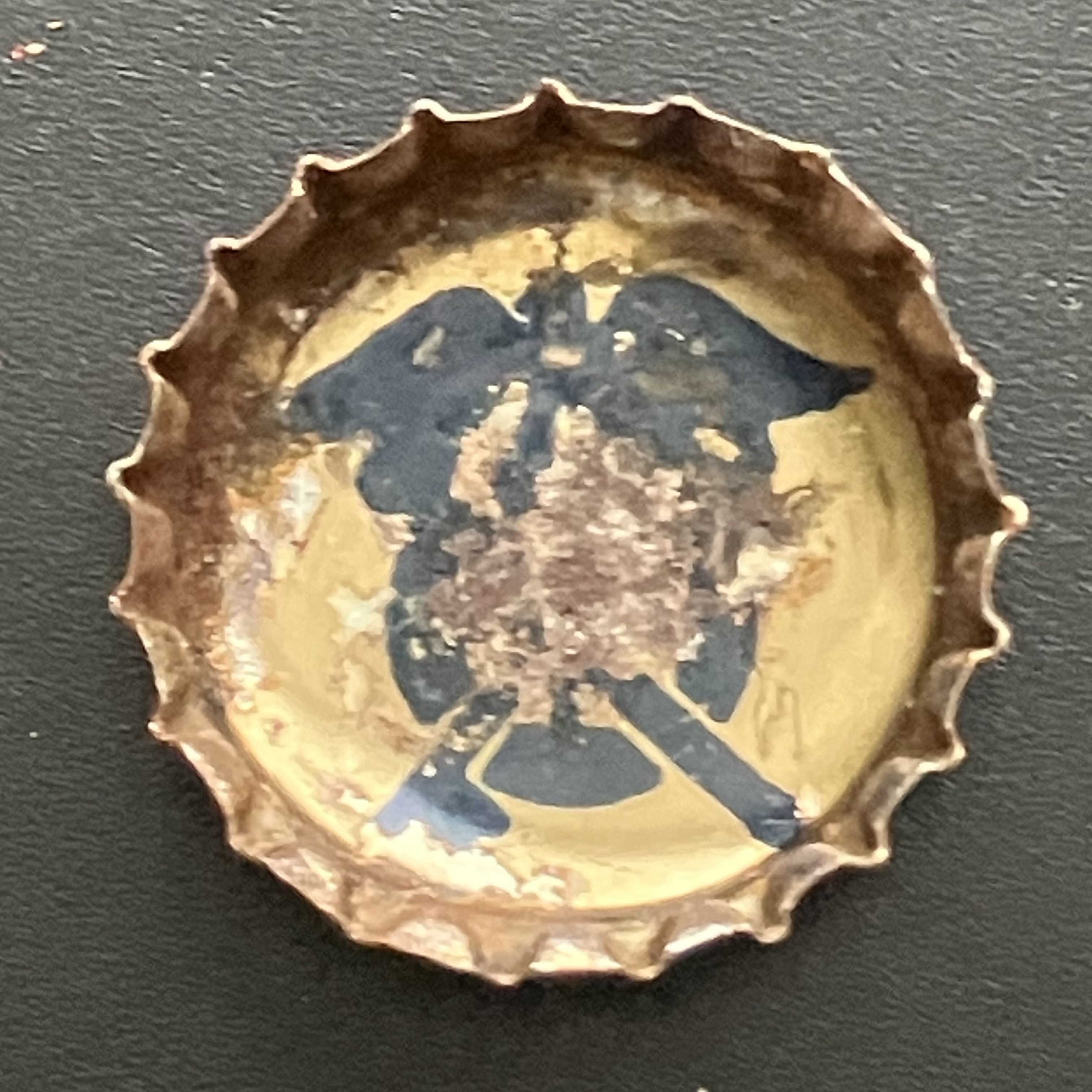 crown-cap liner of US Army insignia for Quartermaster Corps