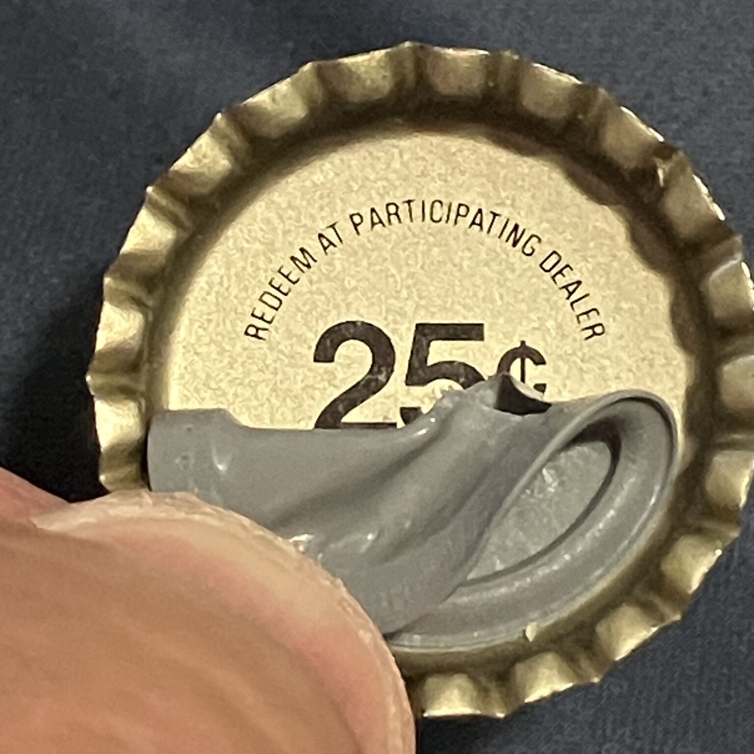 25¢ winning crown-cap liner